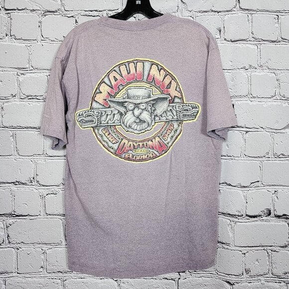 Maui Nix Vintage Daytona Beach Surf Shop T-Shirt, Men's Medium - Picture 5 of 11